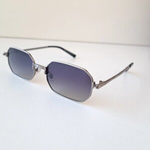 Солнцезащитные очки HAVVS, квадратные, оправа: металл, с защитой от УФ, градиентные, поляризационные, серый