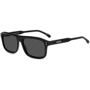 Солнцезащитные очки Isabel Marant, прямоугольные, оправа: пластик, черный