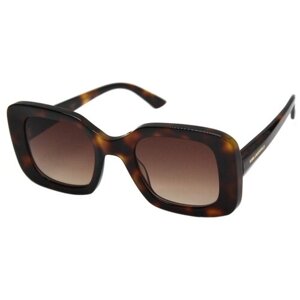 Солнцезащитные очки Karl Lagerfeld, бабочка, оправа: пластик, градиентные, для женщин, коричневый