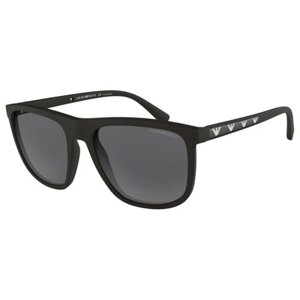 Солнцезащитные очки Luxottica, квадратные, оправа: пластик, с защитой от УФ, поляризационные, для мужчин, черный