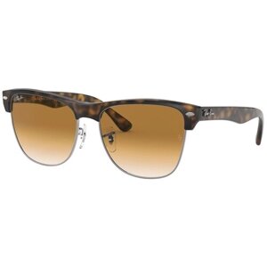 Солнцезащитные очки Luxottica, прямоугольные, оправа: пластик, с защитой от УФ, градиентные, коричневый