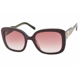 Солнцезащитные очки MARC JACOBS MJ 625/S, бабочка, с защитой от УФ, градиентные, для женщин, бордовый