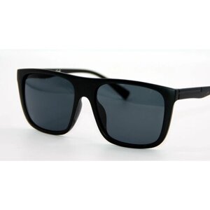 Солнцезащитные очки Marcello, квадратные, оправа: пластик, с защитой от УФ, для мужчин, черный