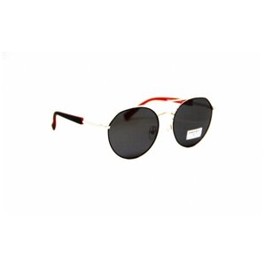 Солнцезащитные очки Matrix, круглые, оправа: металл, с защитой от УФ, поляризационные, для мужчин, красный