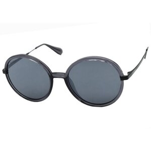 Солнцезащитные очки Max & Co., круглые, оправа: пластик, для женщин, серый