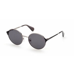 Солнцезащитные очки Max & Co. MO 0073 14A, бабочка, оправа: металл, с защитой от УФ, для женщин, черный