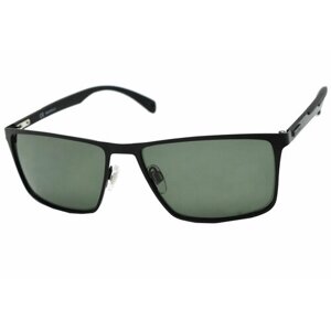 Солнцезащитные очки Megapolis 743, черный, зеленый