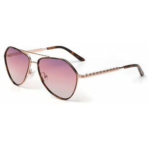 Солнцезащитные очки Mo eyewear, авиаторы, оправа: металл, с защитой от УФ, для женщин, коричневый