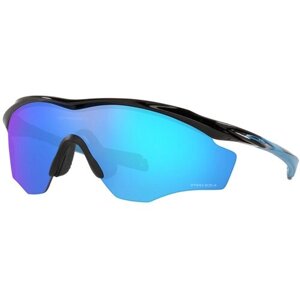 Солнцезащитные очки Oakley, монолинза, оправа: пластик, голубой