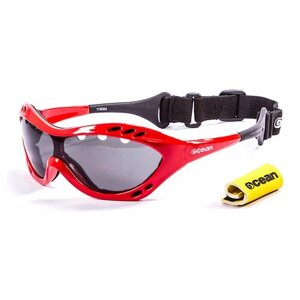 Солнцезащитные очки OCEAN, монолинза, ударопрочные, спортивные, поляризационные, с защитой от УФ, устойчивые к появлению царапин, красный