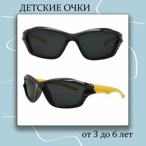 Солнцезащитные очки , оправа: пластик, черный
