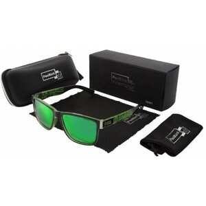 Солнцезащитные очки Paul Burk, вайфареры, оправа: пластик, зеленый