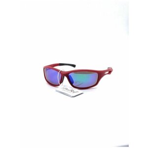 Солнцезащитные очки Paul Rolf, квадратные, спортивные, поляризационные, голубой