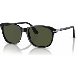 Солнцезащитные очки Persol, прямоугольные, оправа: пластик, с защитой от УФ, черный