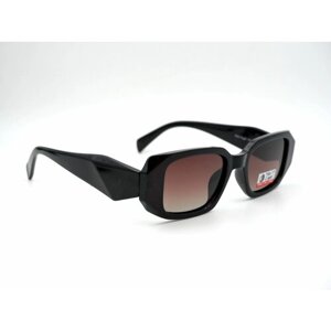Солнцезащитные очки Polar Eagle, квадратные, спортивные, поляризационные, для женщин, коричневый