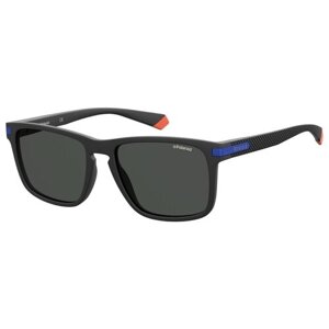 Солнцезащитные очки Polaroid, клабмастеры, поляризационные, с защитой от УФ, синий
