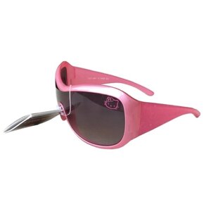 Солнцезащитные очки Polaroid, прямоугольные, оправа: пластик, для девочек, розовый