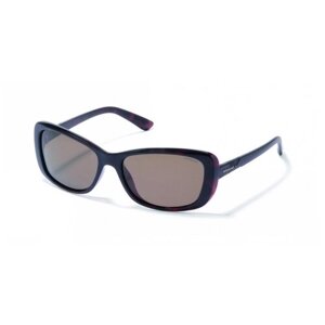 Солнцезащитные очки Polaroid, прямоугольные, устойчивые к появлению царапин, поляризационные, с защитой от УФ, для женщин, коричневый
