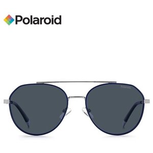 Солнцезащитные очки Polaroid, серебряный