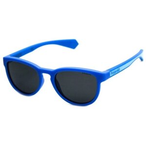 Солнцезащитные очки Polaroid, вайфареры, оправа: пластик, голубой