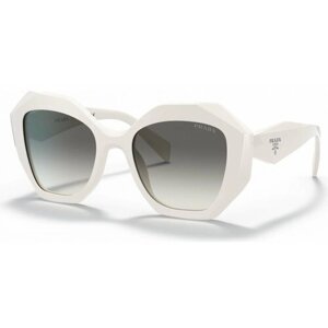 Солнцезащитные очки Prada, бабочка, оправа: пластик, с защитой от УФ, для женщин, белый