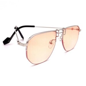 Солнцезащитные очки Smakhtin'S eyewear & accessories, оправа: металл, с защитой от УФ, розовый
