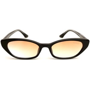 Солнцезащитные очки Smakhtin'S eyewear & accessories, узкие, оправа: пластик, с защитой от УФ, градиентные, коричневый