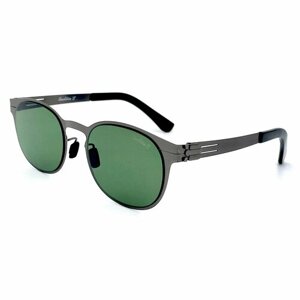 Солнцезащитные очки Smakhtin'S eyewear & accessories, зеленый, коричневый