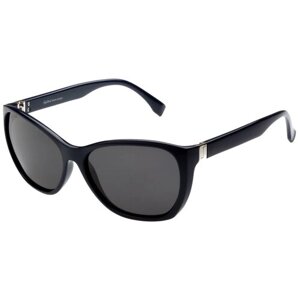 Солнцезащитные очки StyleMark, кошачий глаз, оправа: пластик, устойчивые к появлению царапин, поляризационные, с защитой от УФ, для женщин, синий