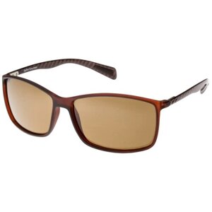 Солнцезащитные очки StyleMark, прямоугольные, поляризационные, с защитой от УФ, устойчивые к появлению царапин, для мужчин, коричневый