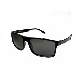 Солнцезащитные очки StyleMark, прямоугольные, устойчивые к появлению царапин, поляризационные, с защитой от УФ, для мужчин, черный