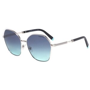 Солнцезащитные очки Tiffany, бесцветный, серебряный