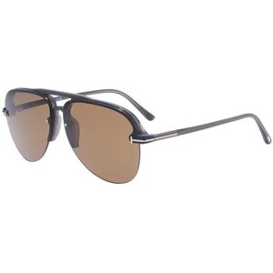 Солнцезащитные очки Tom Ford, бесцветный, серый