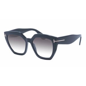 Солнцезащитные очки Tom Ford, кошачий глаз, с защитой от УФ, градиентные, черный