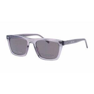 Солнцезащитные очки TOMMY HILFIGER, прямоугольные, оправа: пластик, для мужчин, серый