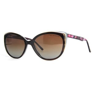 Солнцезащитные очки Tony Morgan, овальные, градиентные, для женщин, коричневый