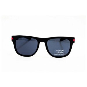 Солнцезащитные очки Tropical, прямоугольные, для мужчин, черный