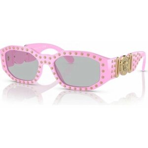 Солнцезащитные очки Versace, бабочка, оправа: пластик, с защитой от УФ, розовый