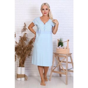 Сорочка Натали, размер 60, голубой