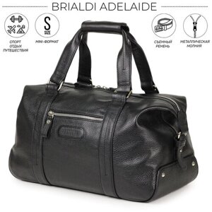 Спортивная сумка малого формата BRIALDI Adelaide (Аделаида) relief black