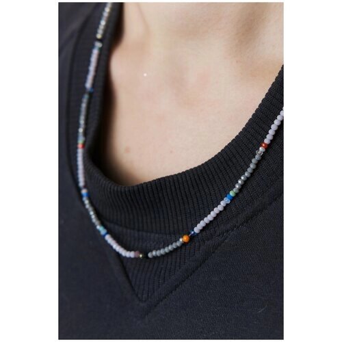 Стильные бусы для женщин Carolon / Стильный чокер на шею / Ожерелье из ювелирного стекла 53 см
