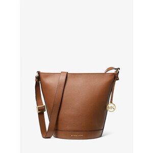 Сумка мессенджер MICHAEL KORS Townsend Medium Pebbled Leather Messenger Bag, фактура зернистая, коричневый