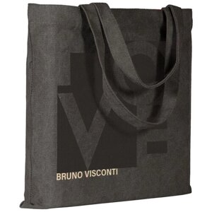 Сумка шоппер Bruno Visconti, текстиль, серый