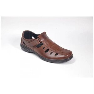 Туфли CANOLINO, натуральная кожа, размер 40, коричневый