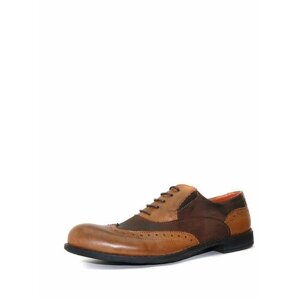 Туфли дерби BUL'VAR ART294коричневый, демисезонные, натуральная кожа, полнота 7, размер 40, коричневый