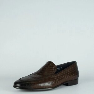 Туфли Dino Ricci, демисезонные, натуральная кожа, размер 40, коричневый