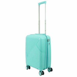 Умный чемодан Impreza Light Light, 45 л, размер S+бирюзовый, голубой