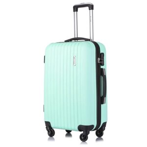 Умный чемодан L'case Krabi Krabi, 62 л, размер M, зеленый, голубой