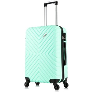 Умный чемодан L'case New Delhi New Delhi, 54 л, размер M, зеленый, голубой