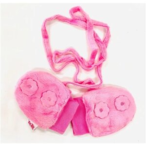 Варежки TuTu для девочек демисезонные, размер 0-6 месяцев, розовый